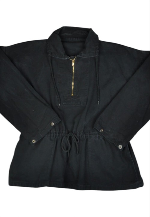 Vintage American Apparel Pullover Jacket Black Ladies Medium
