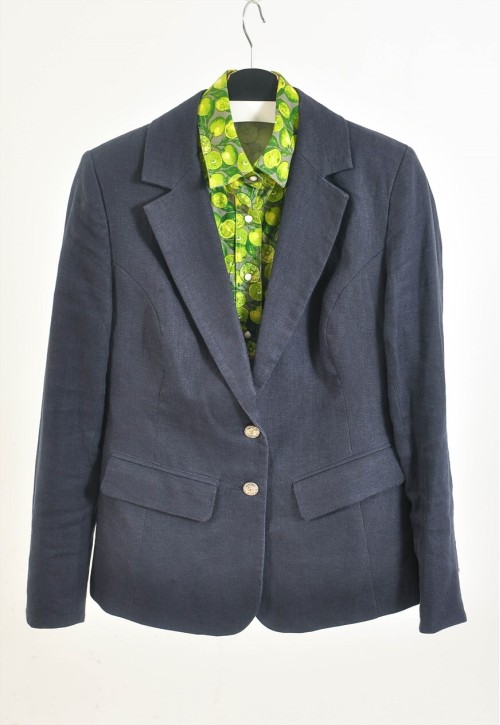 Vintage 00s linen blazer jacket