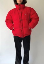 Vintage Red Puffy Down Jacket