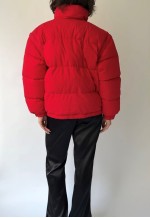 Vintage Red Puffy Down Jacket