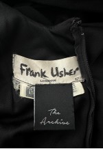 Frank Usher 70's Black Sleeveless Empire Line Maxi Dress