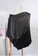 vintage y2k Unique Fingerprint Chain Asymmetrical Mini Dress