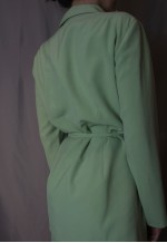 Lime green cropped blazer