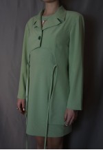 Lime green cropped blazer