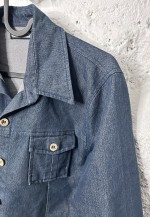 Vintage 70s Indigo denim Jacket - M - L