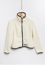 fleece jacket vintage zip up ski top women size L