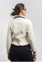 fleece jacket vintage zip up ski top women size L