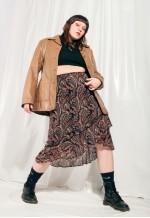 Vintage Leather Jacket Y2K Blazer Coat in Brown