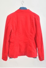 Vintage 00s red velvet blazer jacket