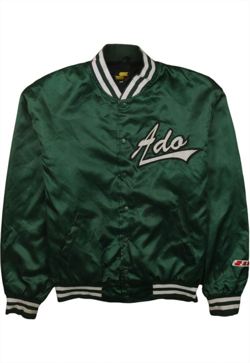 Vintage 90's Active Windbreaker Lightweight Button Up Green