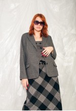Vintage Preppy Blazer 90s Oversized Art Daddy Wool Coat
