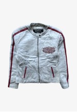 Vintage Y2K Women's AVIREX Leather Varsity Jacket