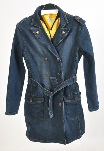 Vintage 00's double breasted denim coat